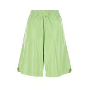 Bottega Veneta Women Pastel Green Leather Shorts